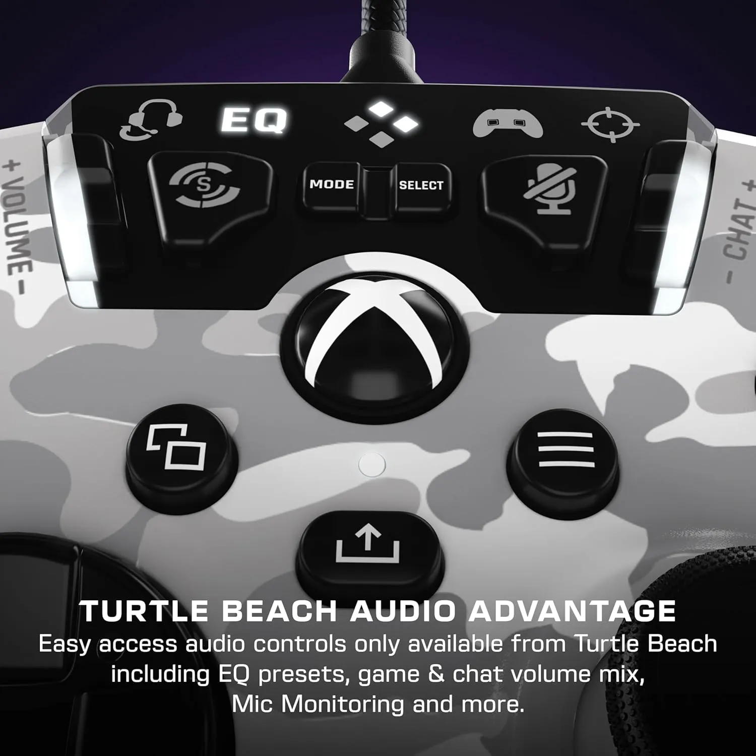 Turtle Beach Recon Controller Wired Game Controller Officially Licensed for Xbox Series X, Xbox Series S, Xbox One & Windows - Audio Enhancements, Remappable Buttons, Superhuman Hearing  Arctic Camo