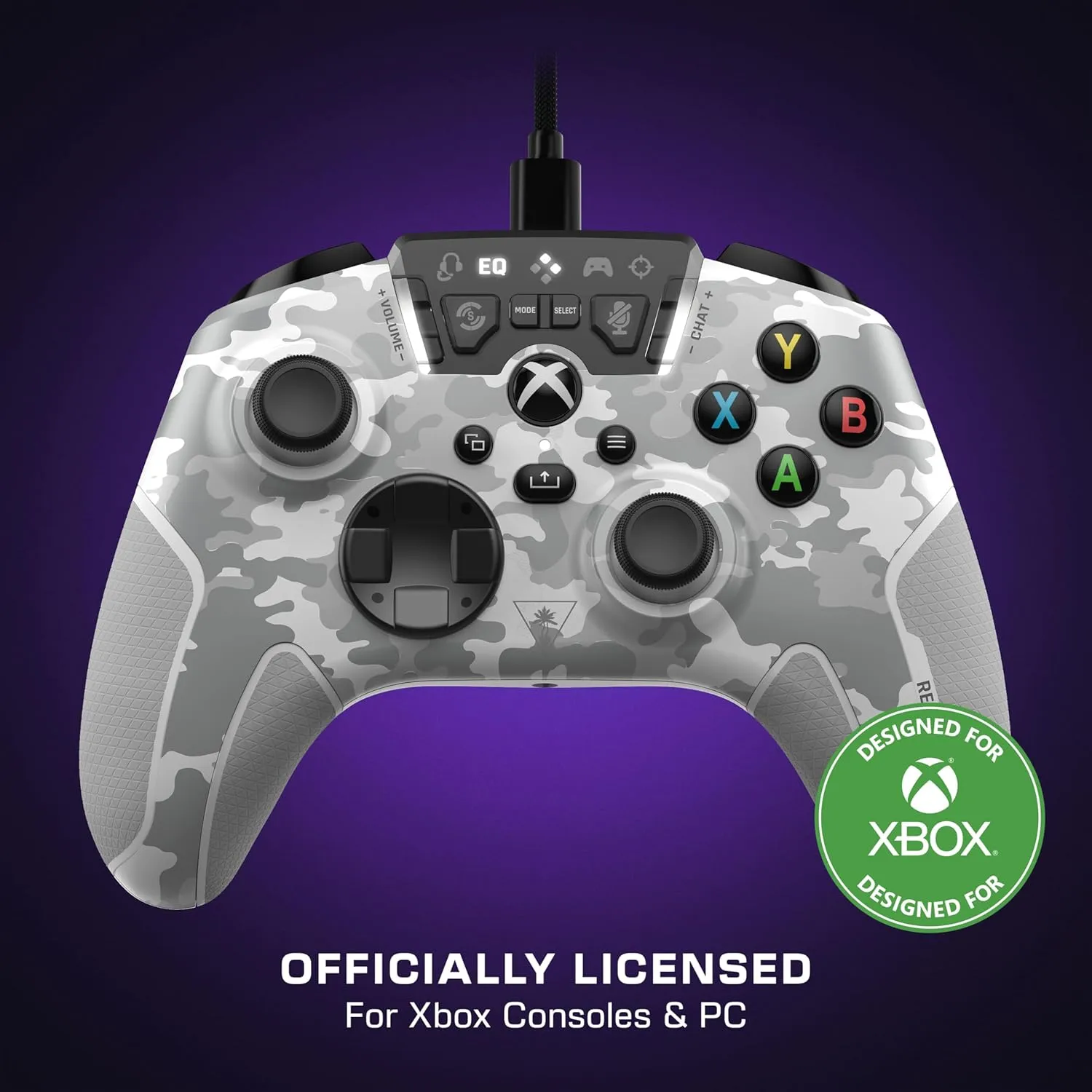 Turtle Beach Recon Controller Wired Game Controller Officially Licensed for Xbox Series X, Xbox Series S, Xbox One & Windows - Audio Enhancements, Remappable Buttons, Superhuman Hearing  Arctic Camo