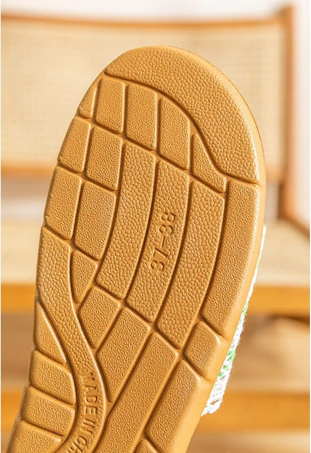 Unisex Home Slippers Flax Men and Women House Slipper Open-Toe Breathable