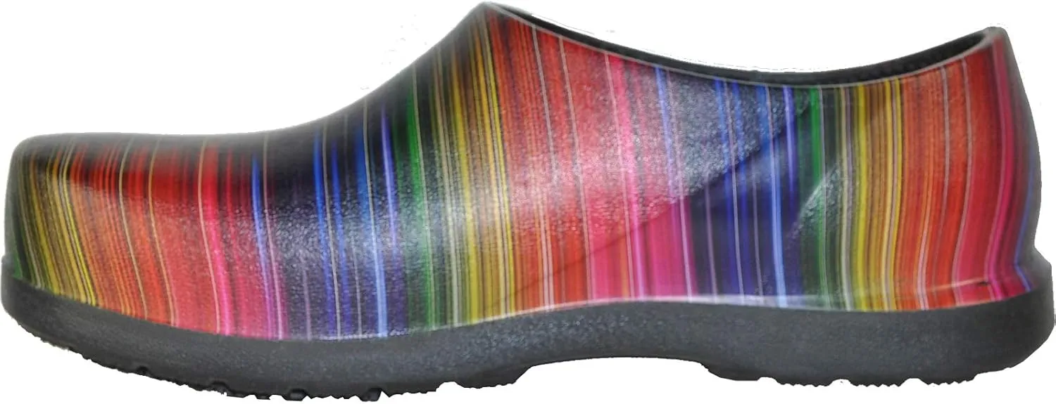 VANGELO Professional Slip Resistant Clog Waterproof Women Work Nurse Shoe Chef Shoe Carlisle Black Lime White Multicolor