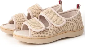 WALKFUN Arch Support Mesh Adjustable Diabetic House Shoes Open Toe Closed Back Slip-on Indoor Slippers for Men and Women Outdoor
