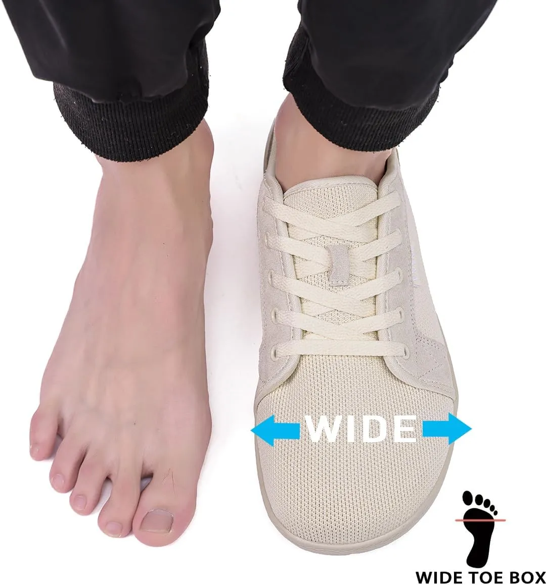 Women Barefoot Shoes Wide Toe Minimalist Walking Shoes Slip on Zero Drop Sole Cross-Trainer Sneakers Lightweight Workout