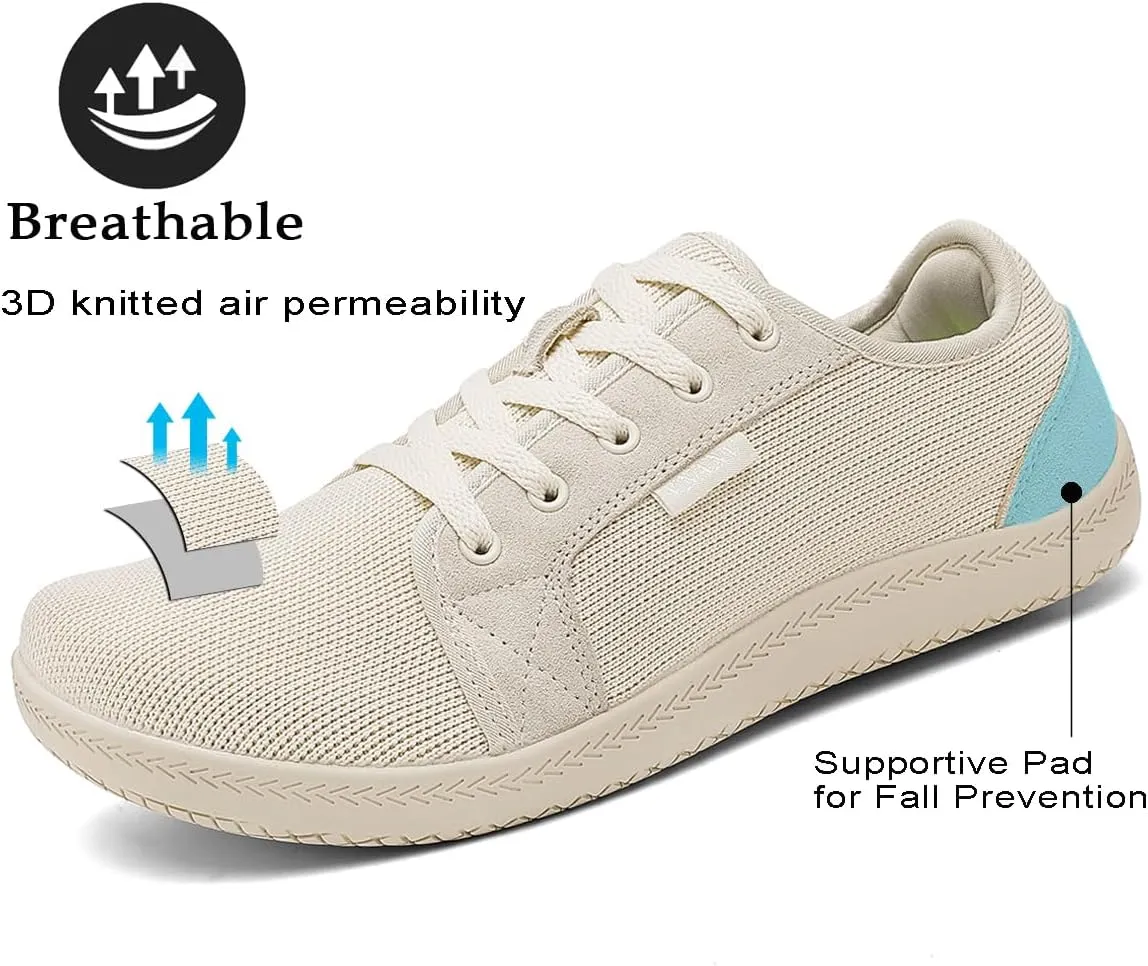 Women Barefoot Shoes Wide Toe Minimalist Walking Shoes Slip on Zero Drop Sole Cross-Trainer Sneakers Lightweight Workout