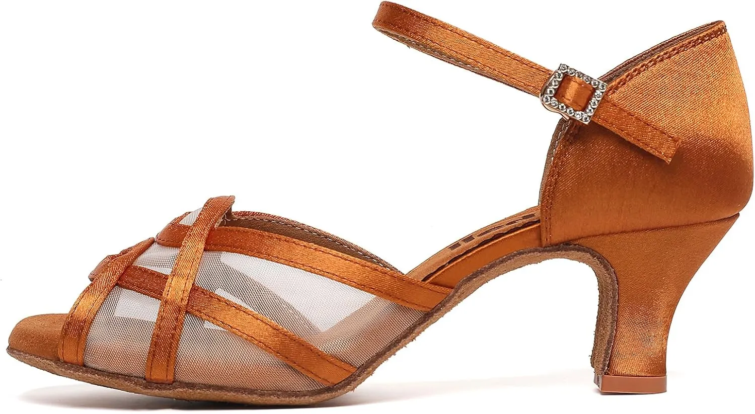 Women's Ballroom Dance Shoes Character Shoes, Latin Salsa Dancing Shoes for Women, Cross Strap Dance Heels, Black