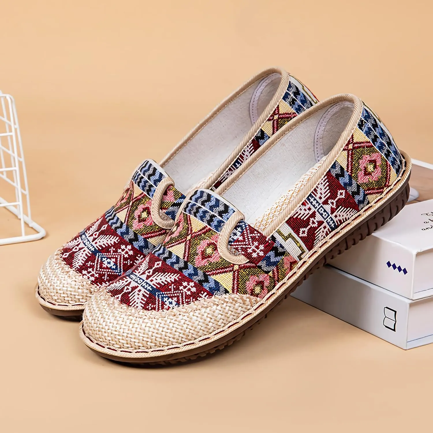 Women's Casual Canvas Loafer Slip On Lightweight Comfort Travel Walking Espadrille Flats Shoes