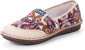 Women's Casual Canvas Loafer Slip On Lightweight Comfort Travel Walking Espadrille Flats Shoes