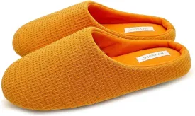 Womens Cotton Lightweight House Slippers With Memory Foam, Washable & Cozy Slip On