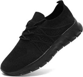 Womens Running Shoes Casual Slip on Breathable Lightweight Walking Tennis Sneakers Comfortable Fashion Athletic Sports Gym Trainers